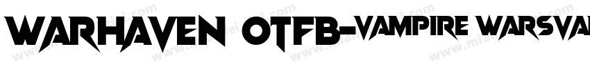 warhaven OTFB字体转换